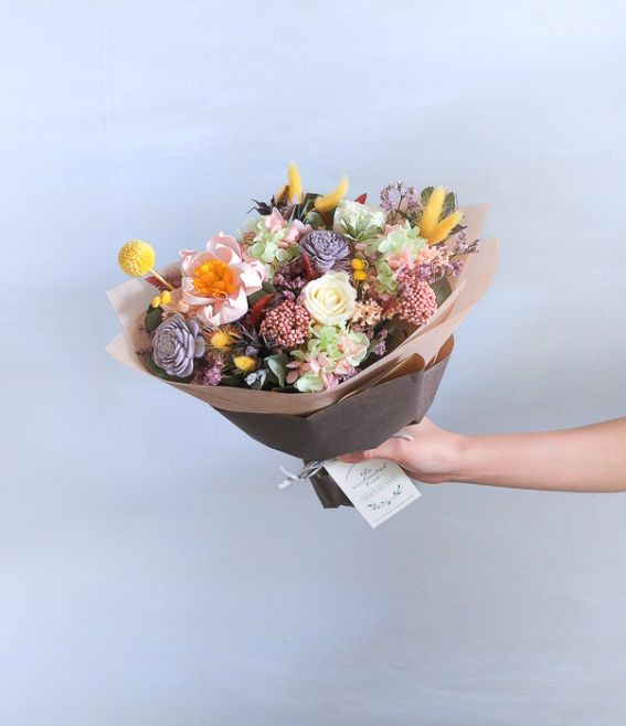 Vibrant Preserved and Dried Flowers